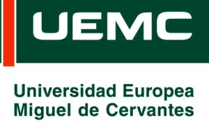 Logo de la Universidad Europea Miguel de Cervantes, que ofrece diversos cursos.