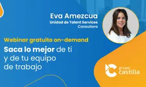 Webinar gratuito "Saca lo mejor de ti y de tu equipo" con Eva Amezcua. Diseño enfocado en usabilidad y accesibilidad.
