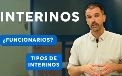 Un hombre habla sobre los tipos de funcionario interino.