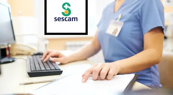 Persona administrativa en Sescam, preparándose para cursos baremables.
