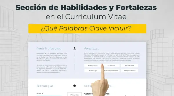 Ejemplos de cualidades y fortalezas para CV: negociación, dirección, planificación, liderazgo, gestión de proveedores y mejora continua.