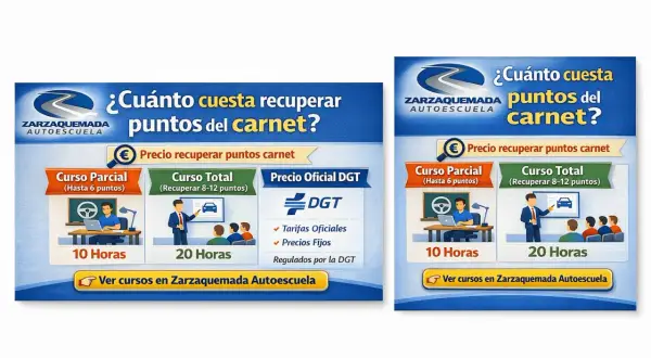 ¿Cuánto dura un curso de 200 horas? La autoescuela Zarzaquemada ofrece cursos para recuperar puntos del carnet, con opciones de 10 y 20 horas.