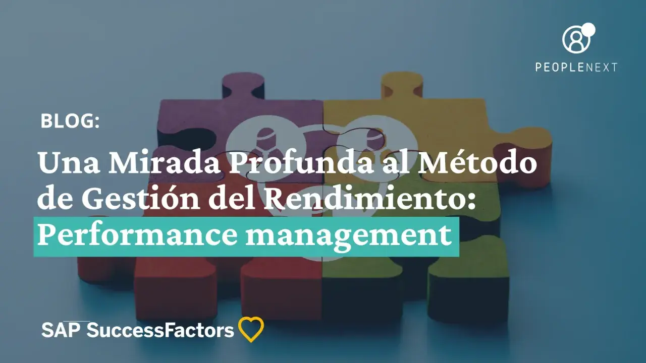 Piezas de rompecabezas unidas, simbolizando la estrategia de **performance management** para una gestión de rendimiento exitosa.
