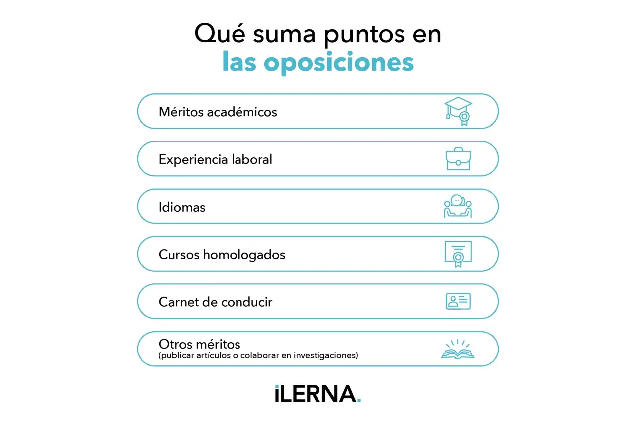 Lista de méritos para oposiciones: académicos, experiencia, idiomas, cursos homologados, carnet y otros. ¡Los cursos gratis oposiciones suman!