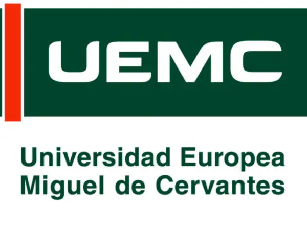 Logo de la Universidad Europea Miguel de Cervantes, que ofrece diversos cursos.